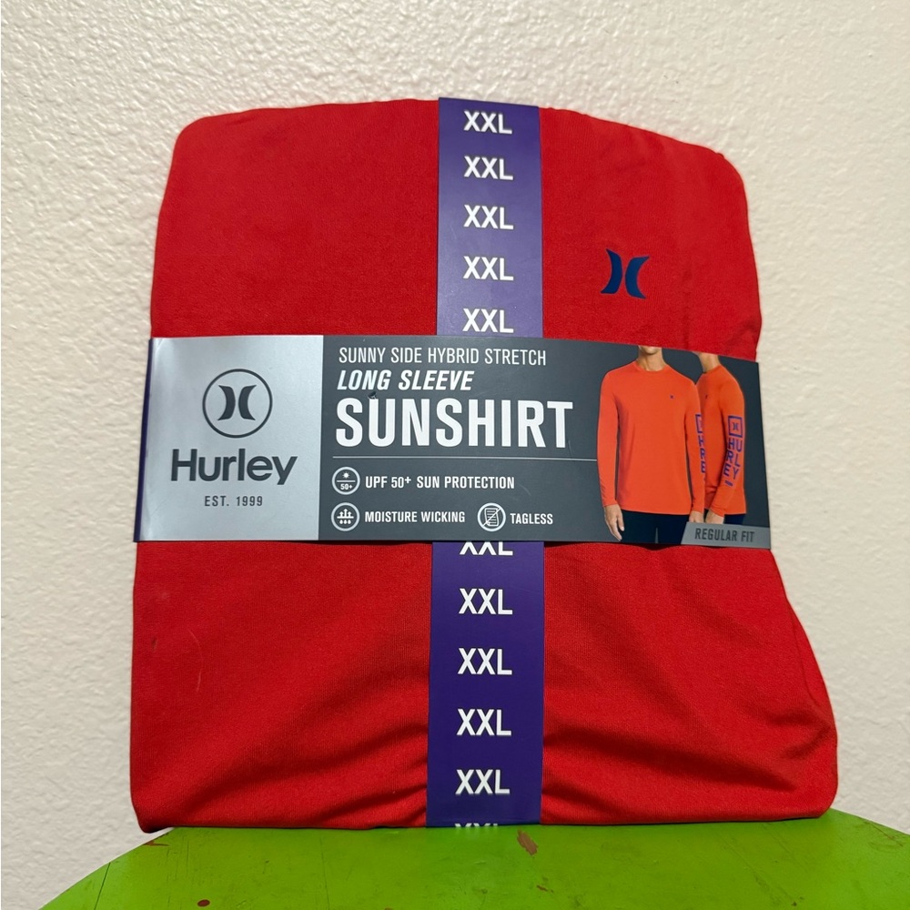 Hurley Orange Long Sleeve Sunshirt‎ XXL
